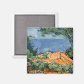 Paul Cezanne - Estaque mit roten Dächern Magnet (Vorderseite/Rückseite)