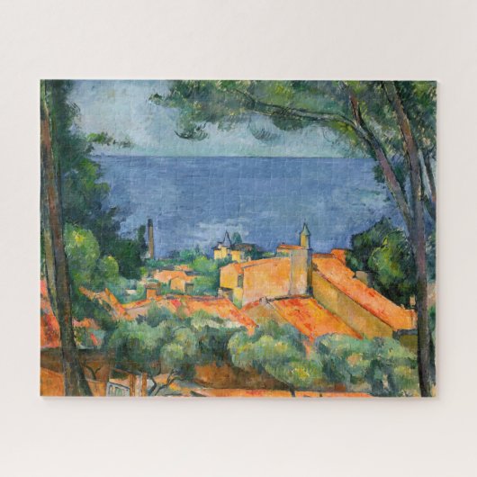 Paul Cezanne - Estaque mit roten Dächern Puzzle (Horizontal)