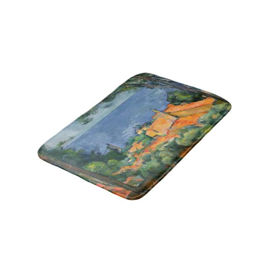 Paul Cezanne - Estaque mit Roten Roofs Badematte (Schrägansicht)