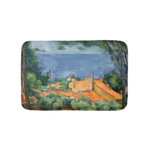 Paul Cezanne - Estaque mit Roten Roofs Badematte