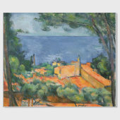 Paul Cezanne - Estaque mit Roten Roofs Geschenkpapier (Flach)