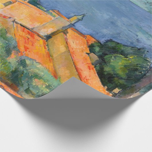 Paul Cezanne - Estaque mit Roten Roofs Geschenkpapier (Ecke)