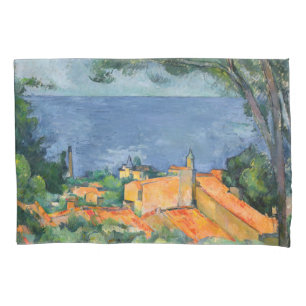 Paul Cezanne - Estaque mit Roten Roofs Kissenbezug