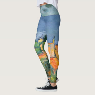 Paul Cezanne - Estaque mit Roten Roofs Leggings