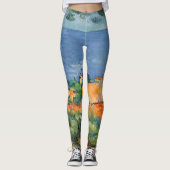 Paul Cezanne - Estaque mit Roten Roofs Leggings (Vorderseite)