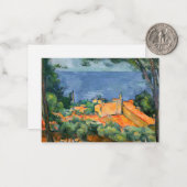 Paul Cezanne - Estaque mit Roten Roofs Mitteilungskarte (Vorderseite/Rückseite Beispiel)