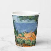 Paul Cezanne - Estaque mit Roten Roofs Pappbecher (Rückseite)