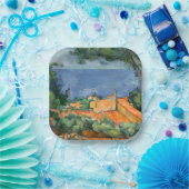Paul Cezanne - Estaque mit Roten Roofs Pappteller (Party)