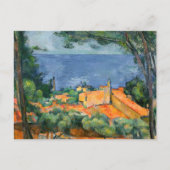 Paul Cezanne - Estaque mit Roten Roofs Postkarte (Vorderseite)