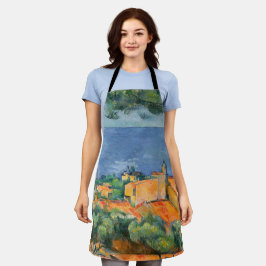 Paul Cezanne - Estaque mit Roten Roofs Schürze
