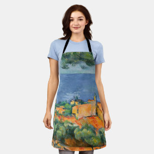 Paul Cezanne - Estaque mit Roten Roofs Schürze