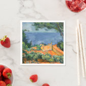 Paul Cezanne - Estaque mit Roten Roofs Serviette (Beispiel)