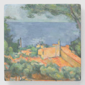 Paul Cezanne - Estaque mit Roten Roofs Steinuntersetzer (Vorderseite)