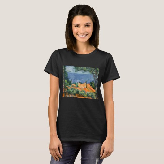 Paul Cezanne - Estaque mit Roten Roofs T-Shirt (Vorne ganz)