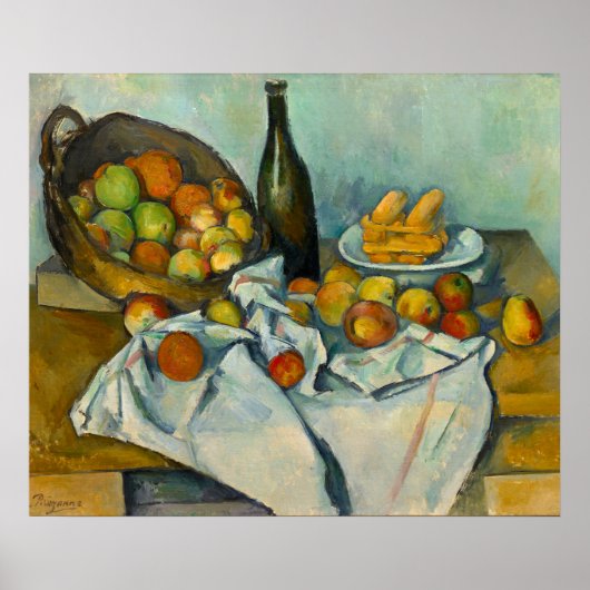 Paul Cezanne French Still Life Basket von Äpfeln Poster (Vorne)