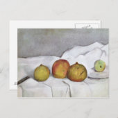 Paul Cezanne | Fruit on a Cloth, c.1890 Postkarte (Vorne/Hinten)