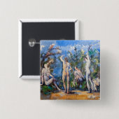 Paul Cezanne - Fünf Badende Button (Vorne & Hinten)