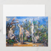 Paul Cezanne - Fünf Badende Einladung (Vorne/Hinten)