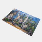 Paul Cezanne - Fünf Badende Fußmatte (Schrägansicht)