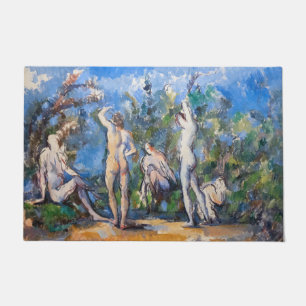 Paul Cezanne - Fünf Badende Fußmatte