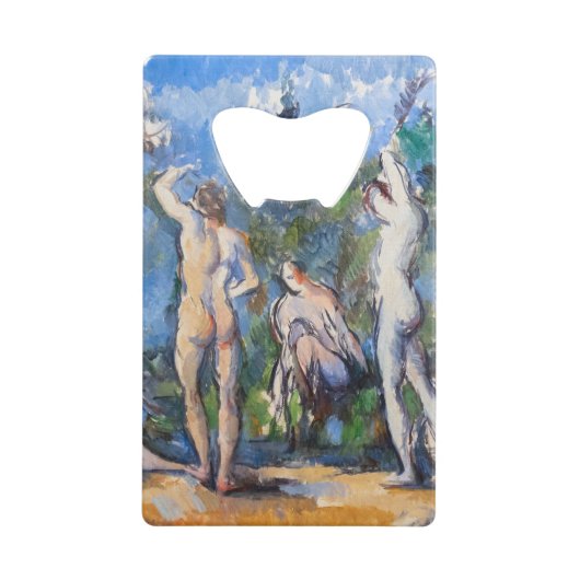 Paul Cezanne - Fünf Badende Geldbeutel Flaschenöffner (Vorderseite)
