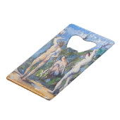 Paul Cezanne - Fünf Badende Geldbeutel Flaschenöffner (Vorderseite Schrägansicht)