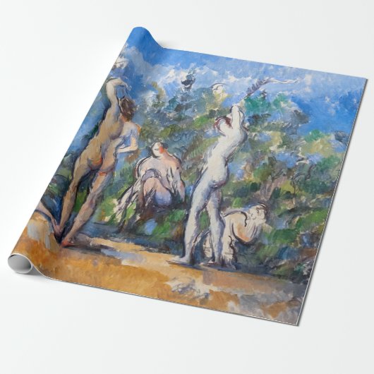 Paul Cezanne - Fünf Badende Geschenkpapier (Ungerollt)