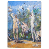 Paul Cezanne - Fünf Badende Klemmbrett (Rückseite)