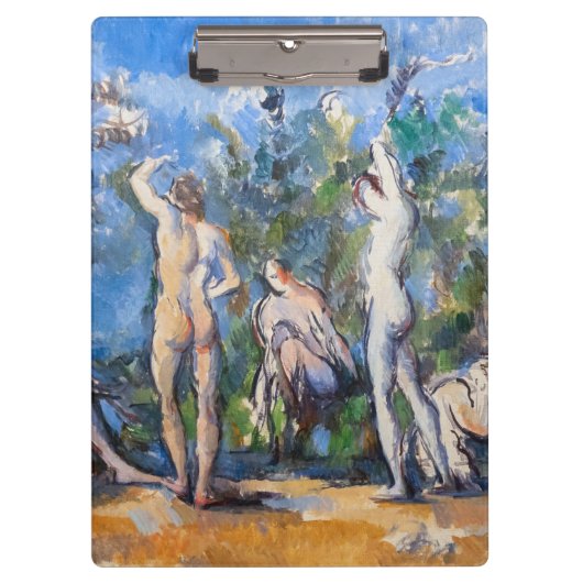 Paul Cezanne - Fünf Badende Klemmbrett (Vorderseite)