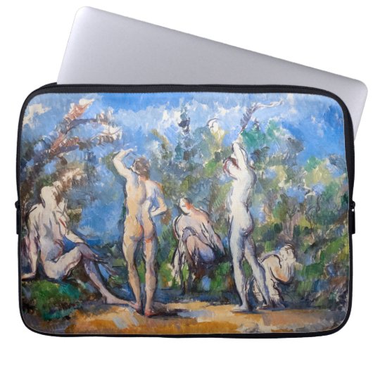 Paul Cezanne - Fünf Badende Laptopschutzhülle (Vorderseite)