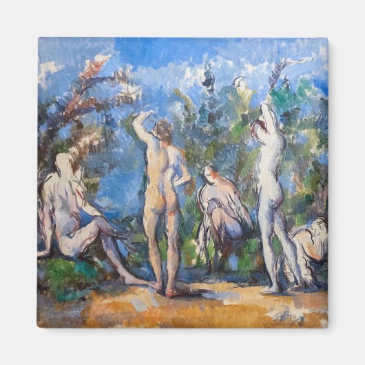 Paul Cezanne - Fünf Badende Magnet (Vorne)