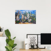 Paul Cezanne - Fünf Badende Poster (Heimbüro)
