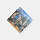 Paul Cezanne - Fünf Badende Serviette (Ecke)