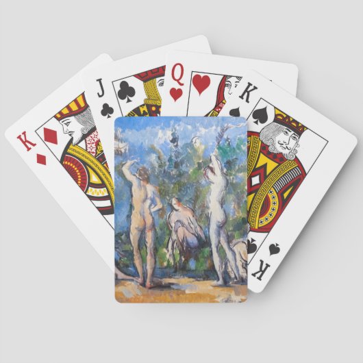 Paul Cezanne - Fünf Badende Spielkarten (Rückseite)
