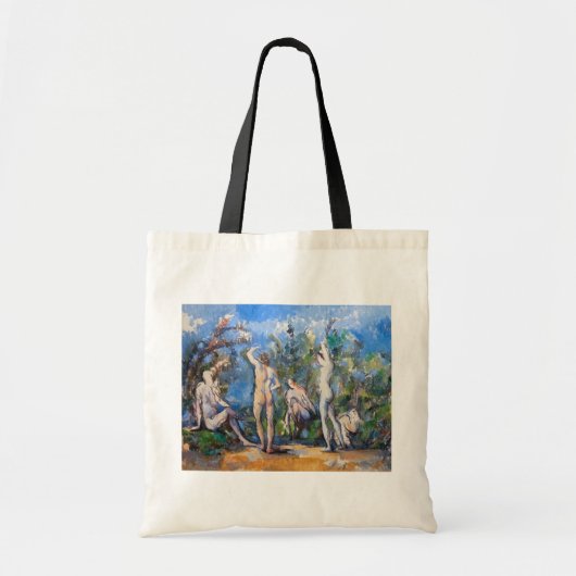 Paul Cezanne - Fünf Badende Tragetasche (Vorne)