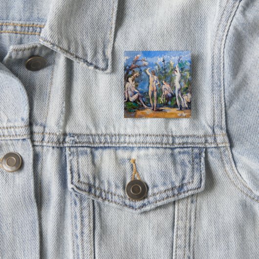 Paul Cezanne - Fünf Bathers Button (Beispiel)