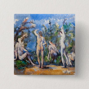 Paul Cezanne - Fünf Bathers Button