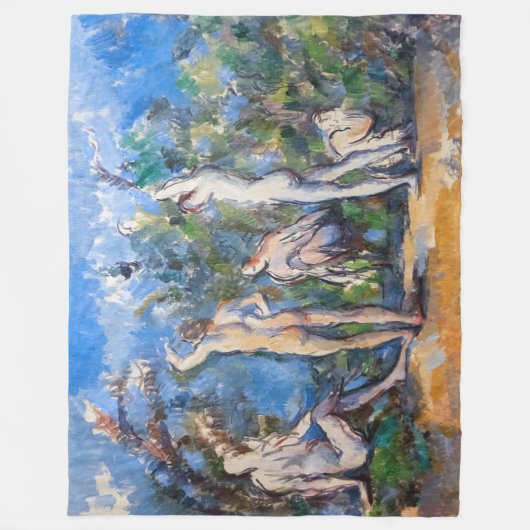 Paul Cezanne - Fünf Bathers Fleecedecke (Vorderseite)