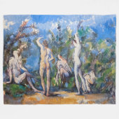 Paul Cezanne - Fünf Bathers Fleecedecke (Vorderseite (Horizontal))