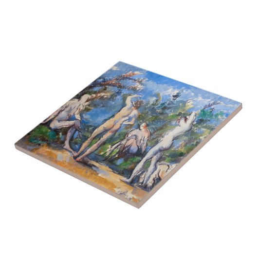 Paul Cezanne - Fünf Bathers Fliese (Seite)