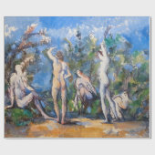 Paul Cezanne - Fünf Bathers Geschenkpapier (Flach)