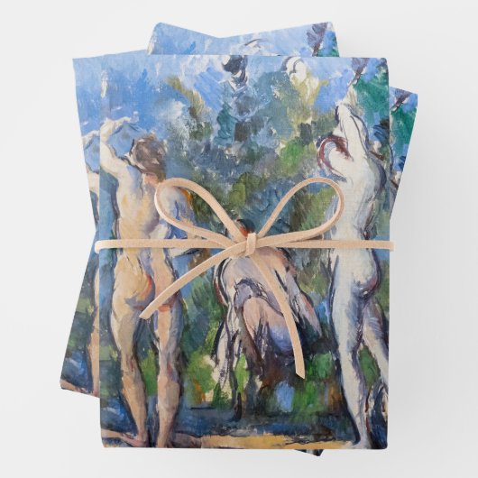 Paul Cezanne - Fünf Bathers Geschenkpapier Set (Beispiel)