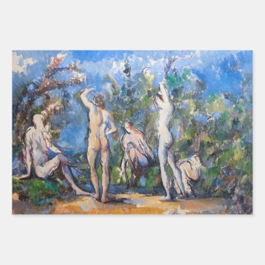 Paul Cezanne - Fünf Bathers Geschenkpapier Set (Vorderseite)