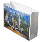 Paul Cezanne - Fünf Bathers Große Geschenktüte (Vorderseite Schrägansicht)