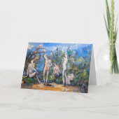 Paul Cezanne - Fünf Bathers Karte (Vorderseite)
