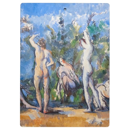 Paul Cezanne - Fünf Bathers Klemmbrett (Rückseite)