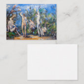 Paul Cezanne - Fünf Bathers Mitteilungskarte (Vorne/Hinten)