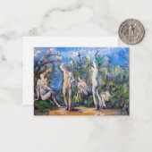 Paul Cezanne - Fünf Bathers Mitteilungskarte (Vorderseite/Rückseite Beispiel)