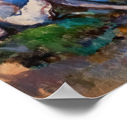 Paul Cezanne - Fünf Bathers Poster (Ecke)