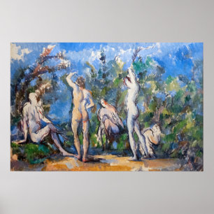 Paul Cezanne - Fünf Bathers Poster